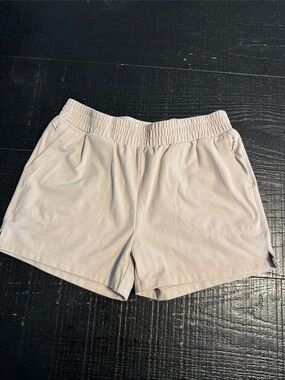 Cynthia Rowley Light khaki color  Elastic-Waist Athletic Shorts